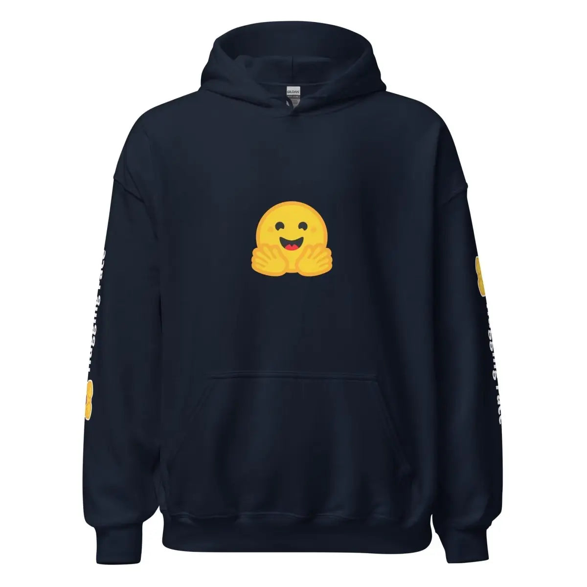 Hugging Face Icon and Logos Hoodie (unisex) - Navy / M