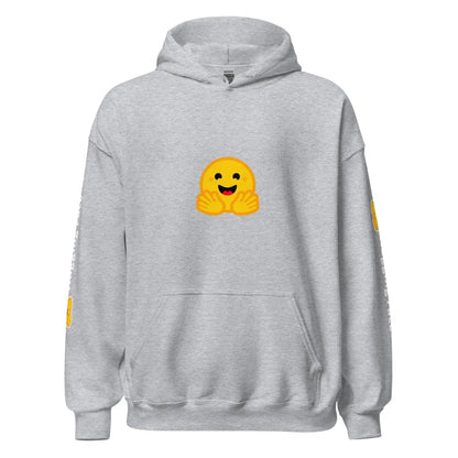 Hugging Face Icon and Logos Hoodie (unisex) - Sport Grey / M