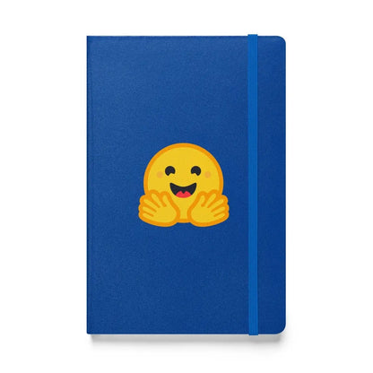 Hugging Face Icon Hardcover Bound Notebook - Blue