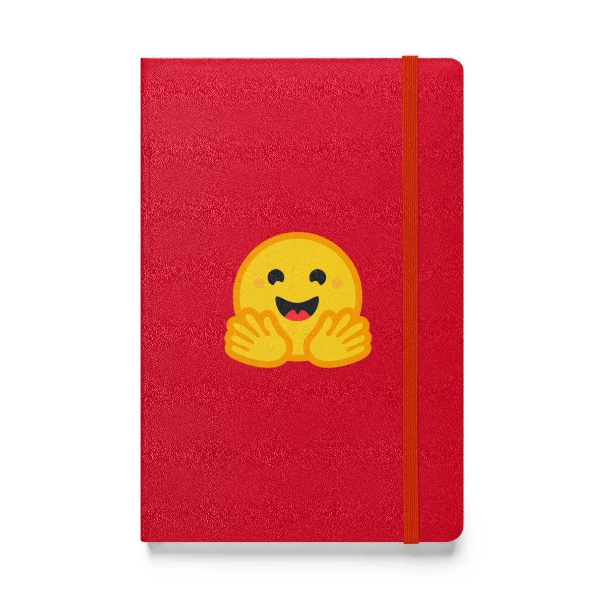 Hugging Face Icon Hardcover Bound Notebook - Red