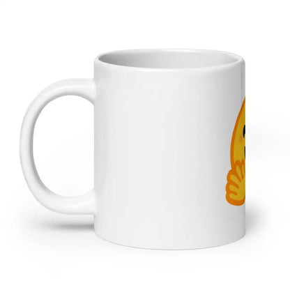 Hugging Face Icon on White Glossy Mug