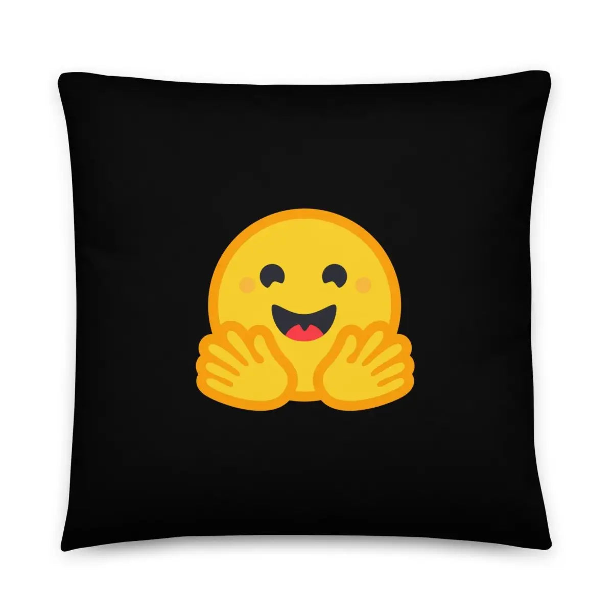 Hugging Face Icon Pillow - 22″×22″