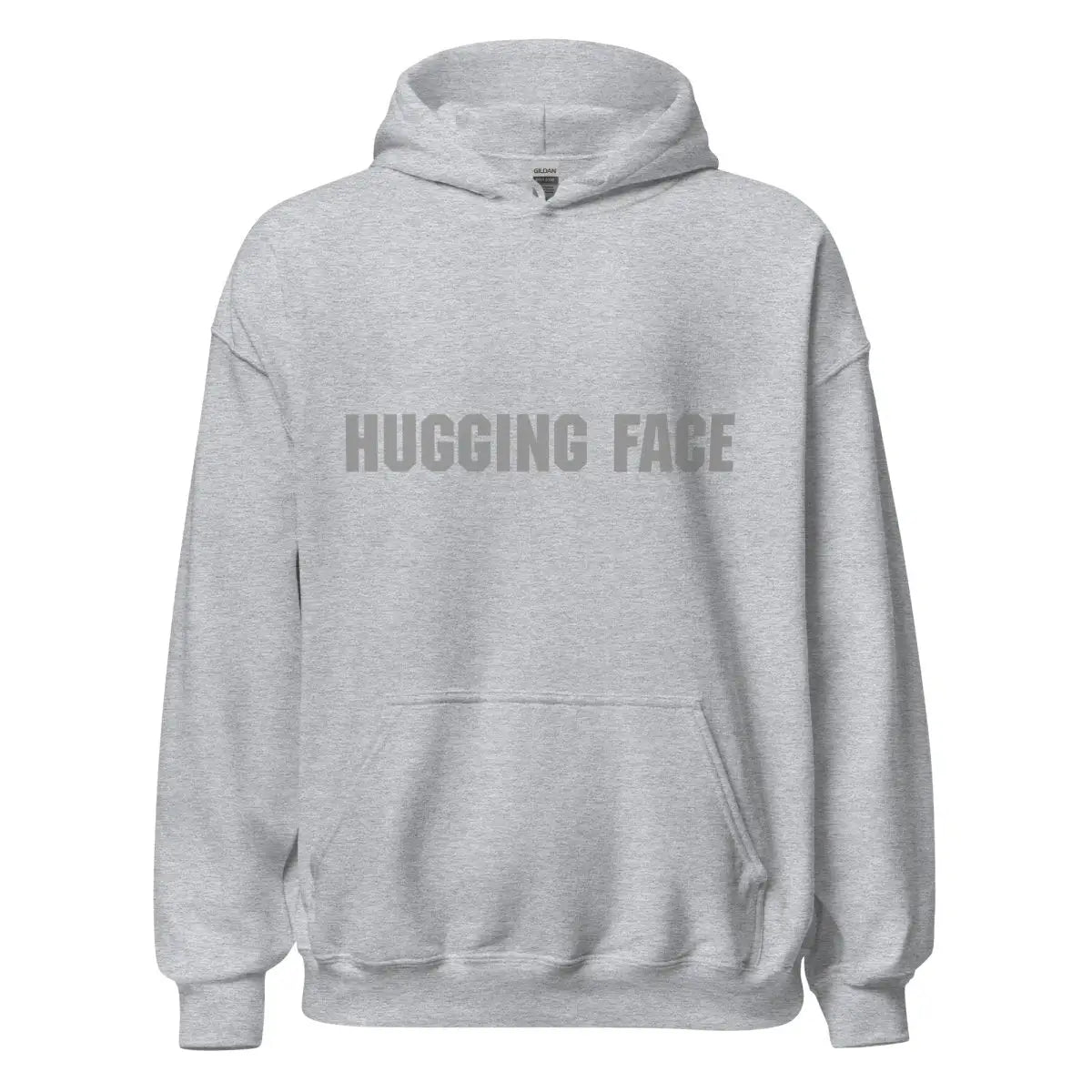 Hugging Face in Gray Hoodie (unisex) - Sport Grey / M