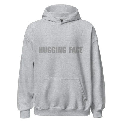 Hugging Face in Gray Hoodie (unisex) - Sport Grey / M