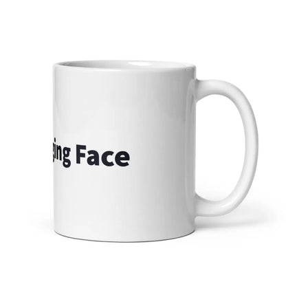 Hugging Face Logo White Glossy Mug