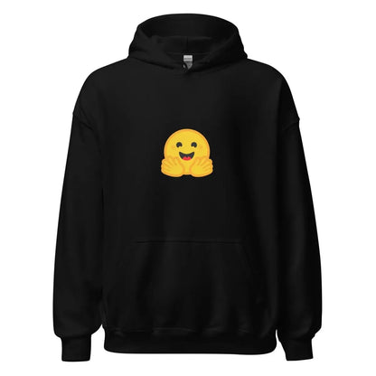 Hugging Face Small Icon Hoodie (unisex) - Black / M