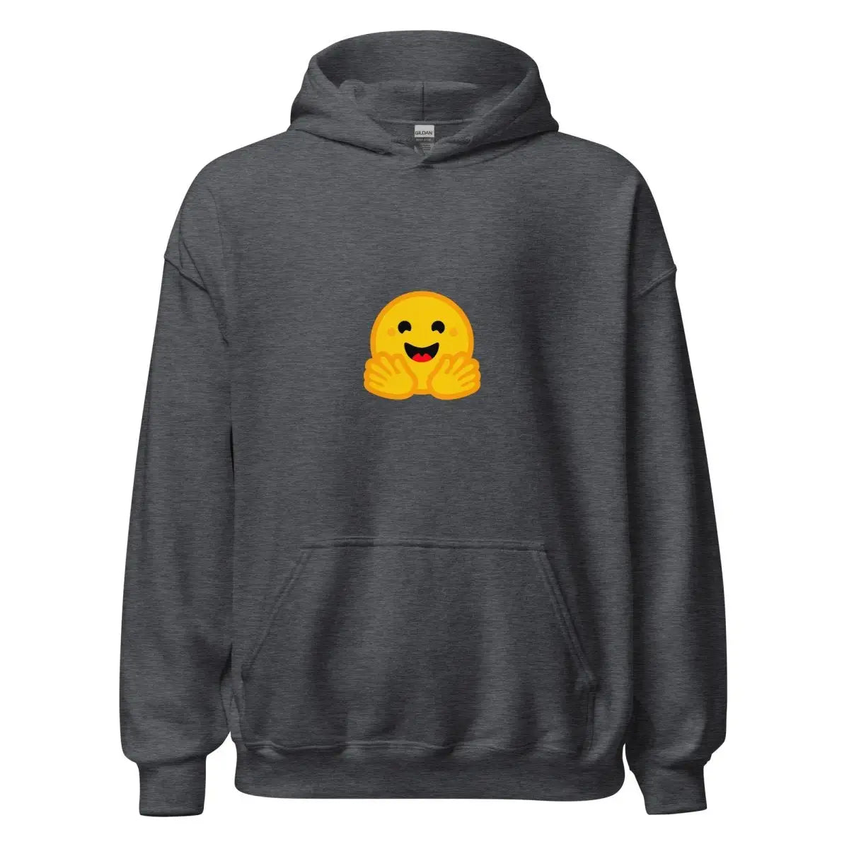 Hugging Face Small Icon Hoodie (unisex) - Dark Heather / M