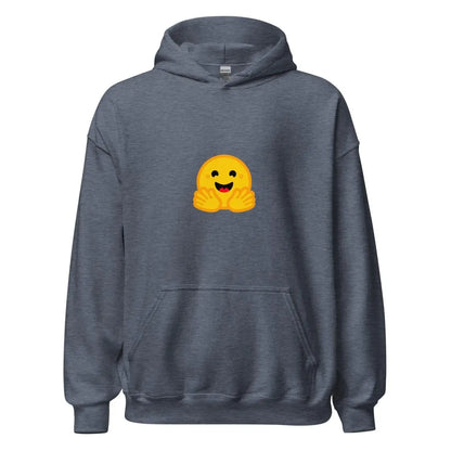 Hugging Face Small Icon Hoodie (unisex) - Heather Sport Dark Navy / M