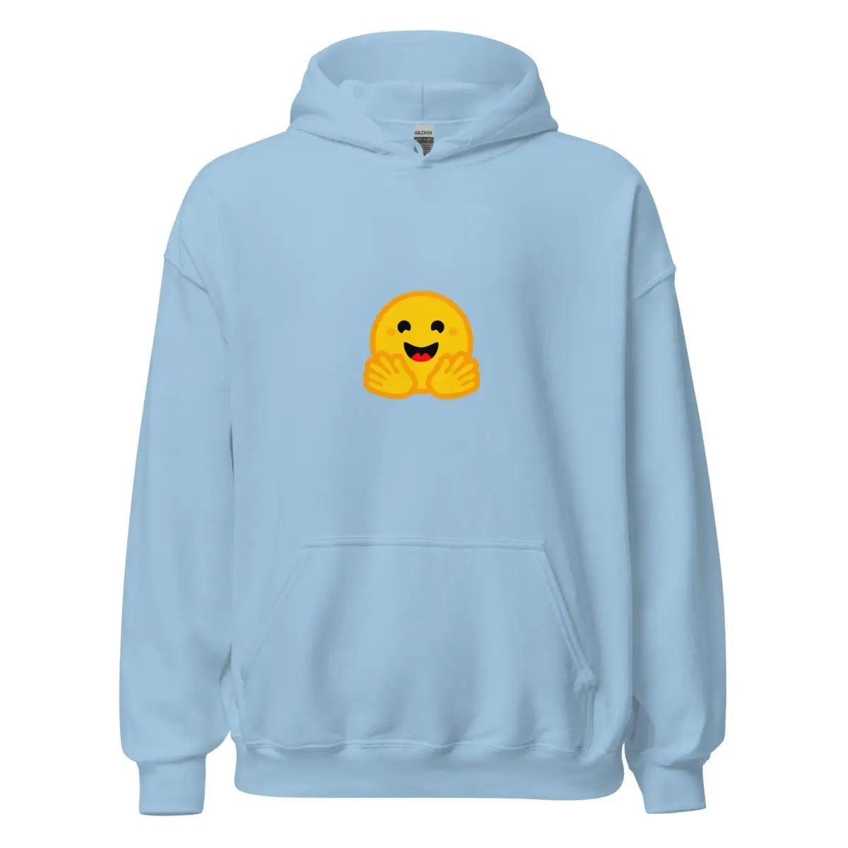 Hugging Face Small Icon Hoodie (unisex) - Light Blue / M