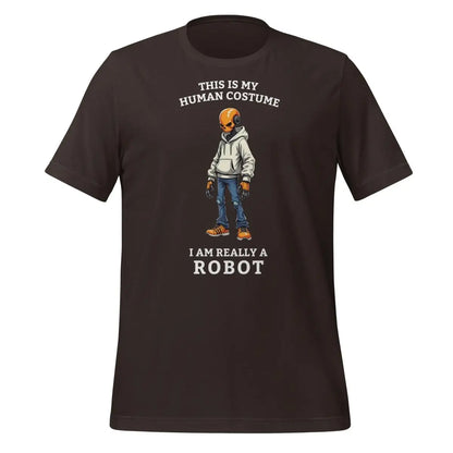 Human Costume Robot T-Shirt 2 (unisex) - Brown / M