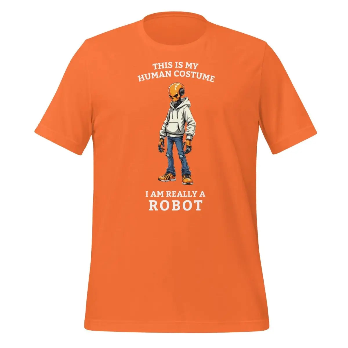 Human Costume Robot T-Shirt 2 (unisex) - Orange / M