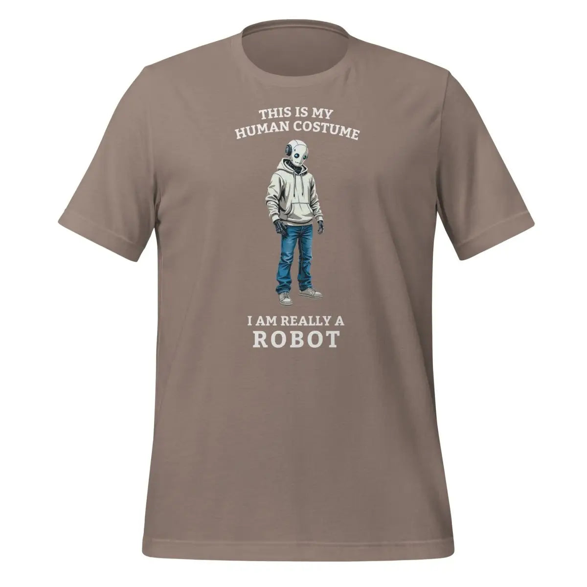 Human Costume Robot T-Shirt 3 (unisex) - Pebble / M