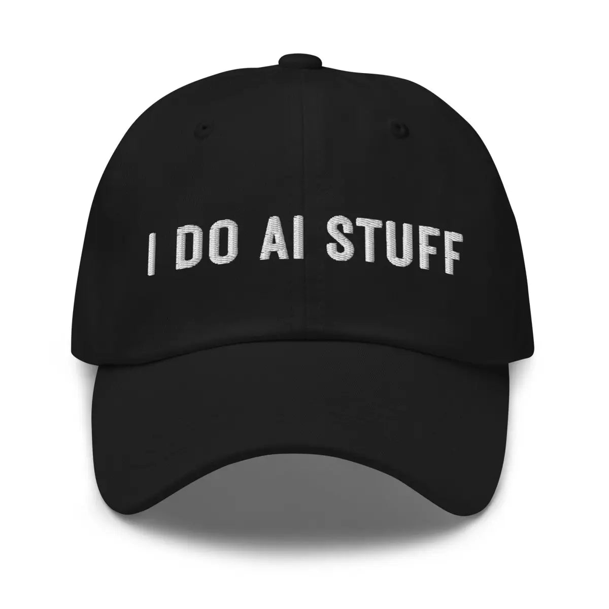 I Do AI Stuff Embroidered Cap 2 - Black