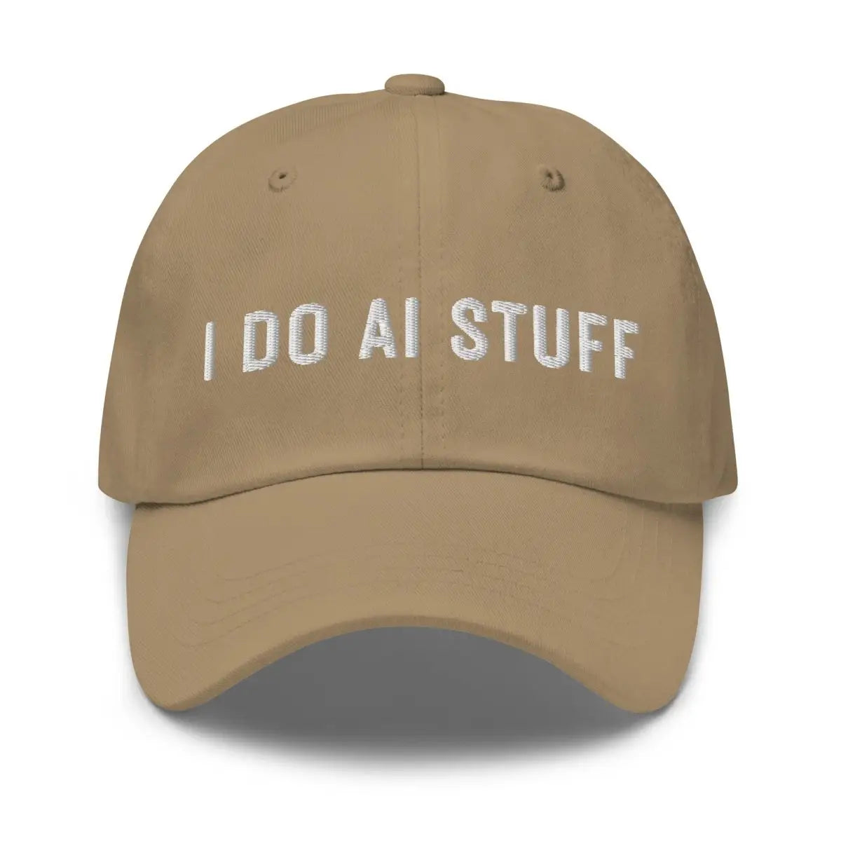 I Do AI Stuff Embroidered Cap 2 - Khaki