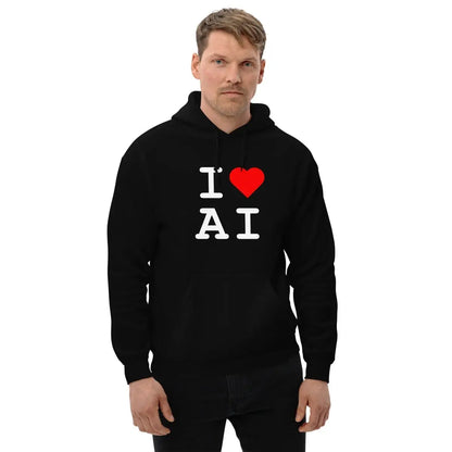 I Heart AI Hoodie 1 (unisex)