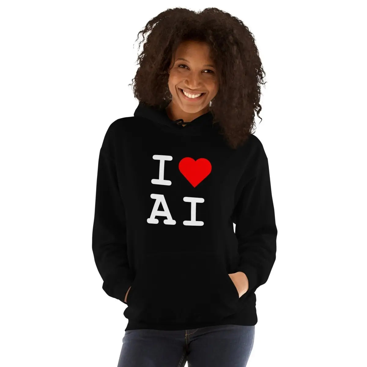 I Heart AI Hoodie 1 (unisex)