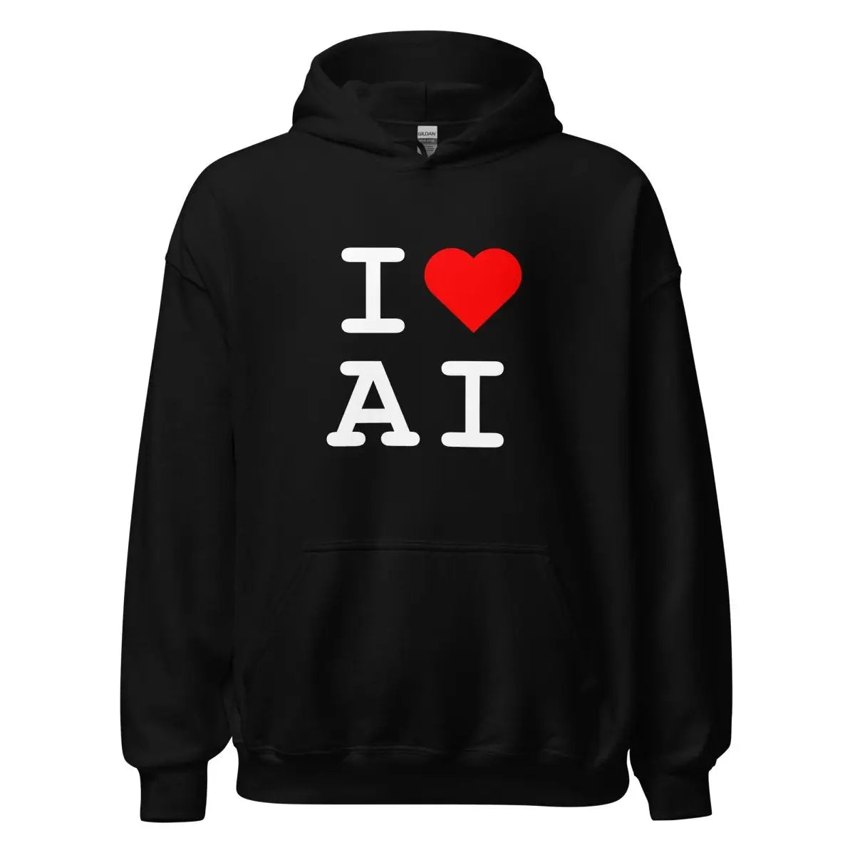 I Heart AI Hoodie 1 (unisex) - Black / M