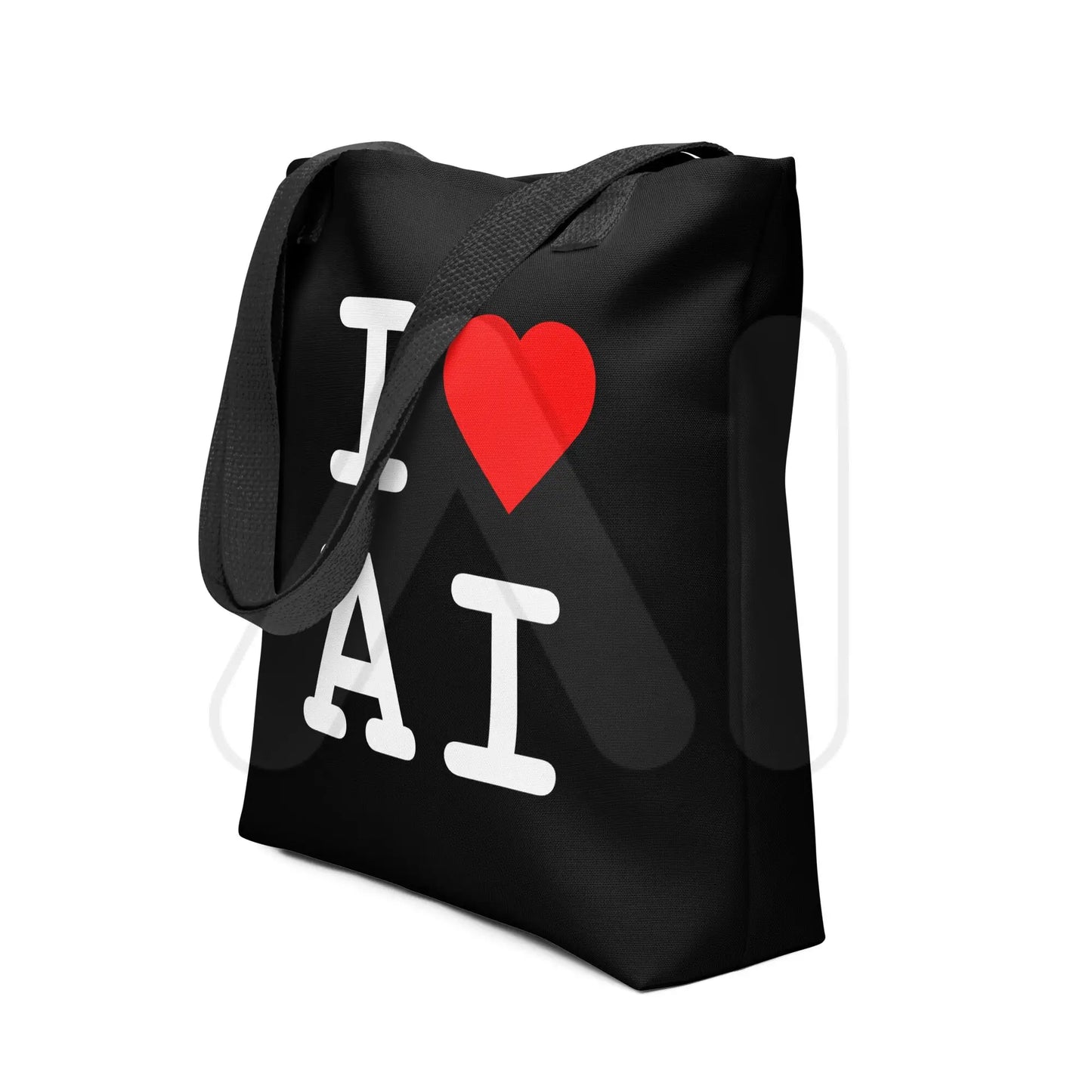 I Heart AI Tote Bag 1 - Black