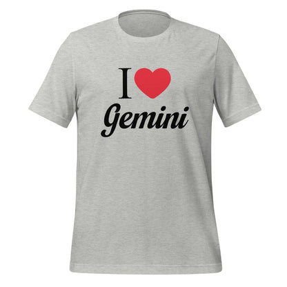 I Heart Gemini T-Shirt (unisex) - Athletic Heather / M