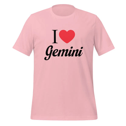 I Heart Gemini T-Shirt (unisex) - Pink / M