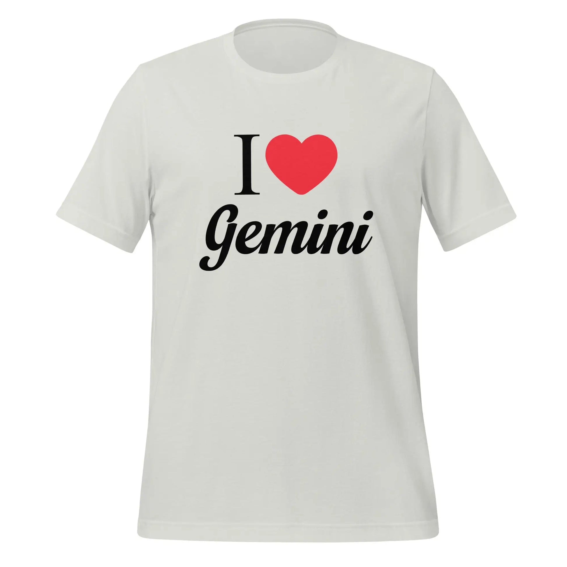 I Heart Gemini T-Shirt (unisex) - Silver / M