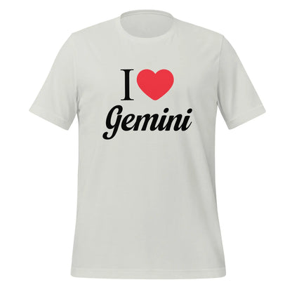 I Heart Gemini T-Shirt (unisex) - Silver / M