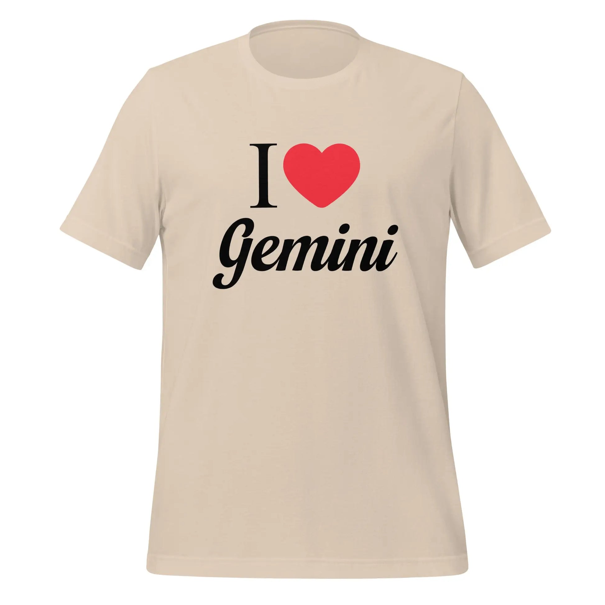 I Heart Gemini T-Shirt (unisex) - Soft Cream / M