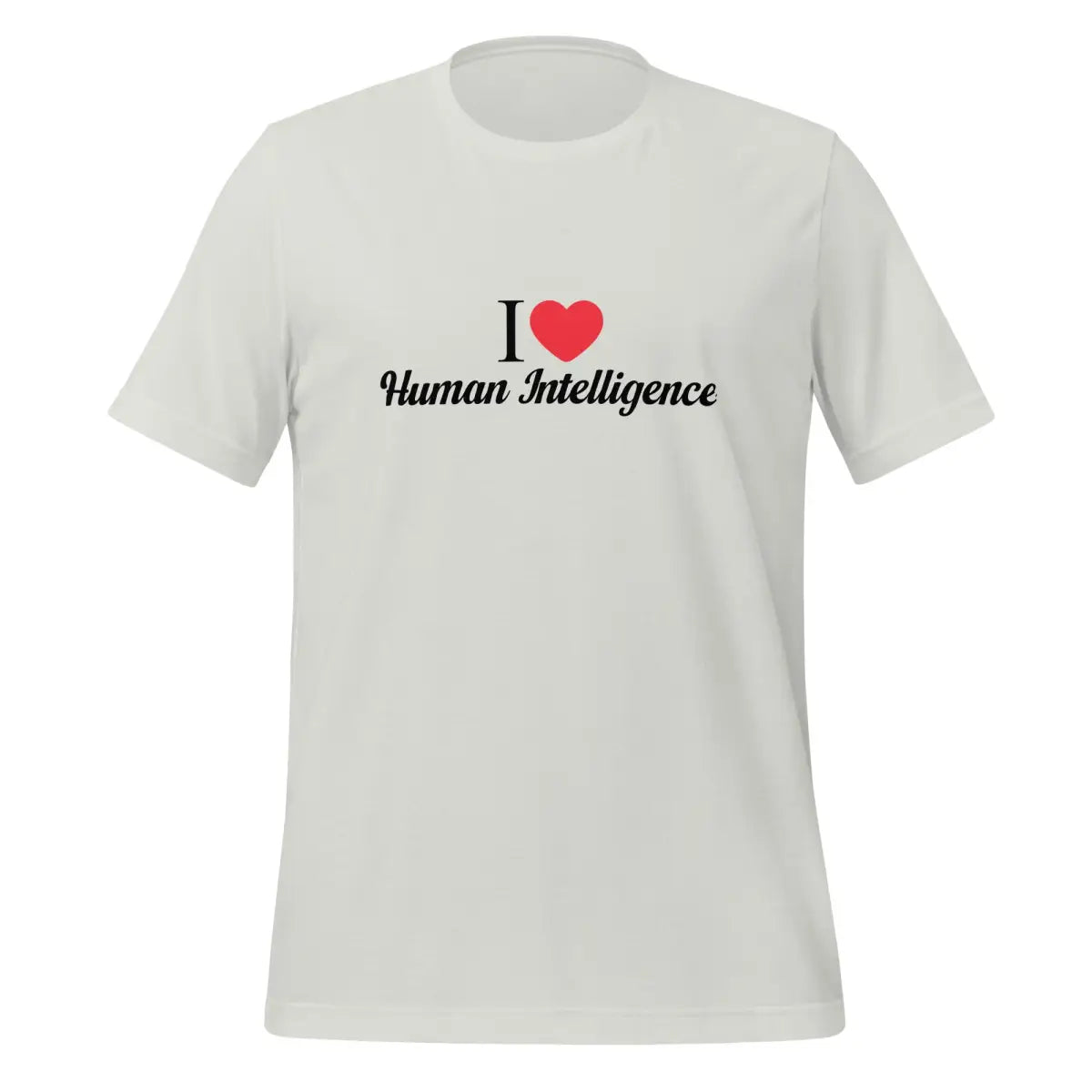 I Heart Human Intelligence T-Shirt (unisex) - Silver / M