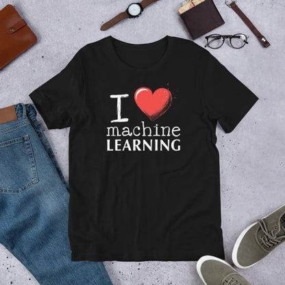 I Heart Machine Learning T-Shirt (unisex)