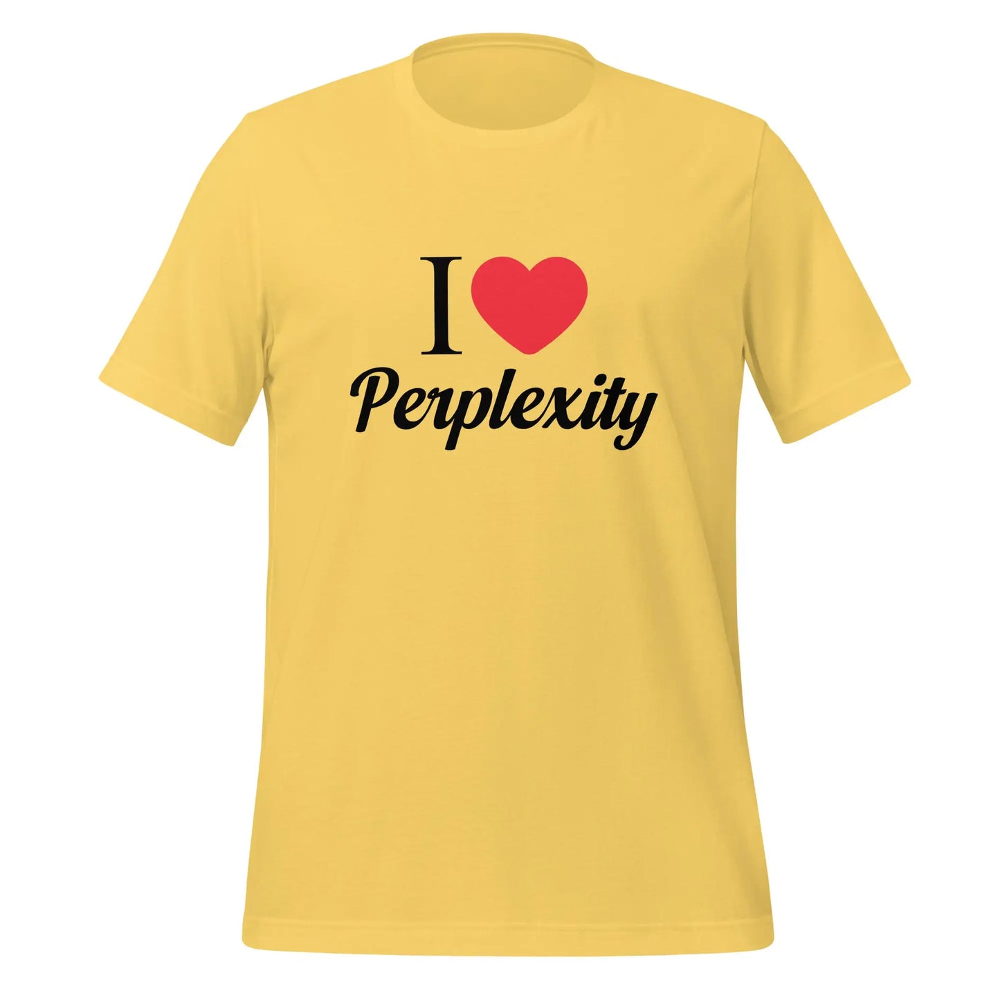 I Heart Perplexity T-Shirt (unisex) - Yellow / M