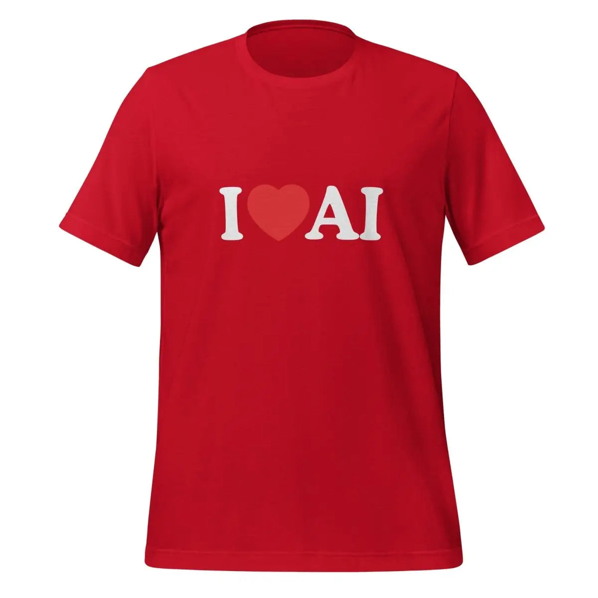 I Love AI T-Shirt (unisex) - Red / M