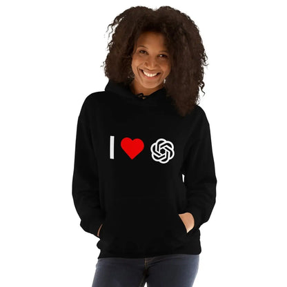 I Love OpenAI Hoodie (unisex)