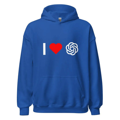 I Love OpenAI Hoodie (unisex) - Royal / M