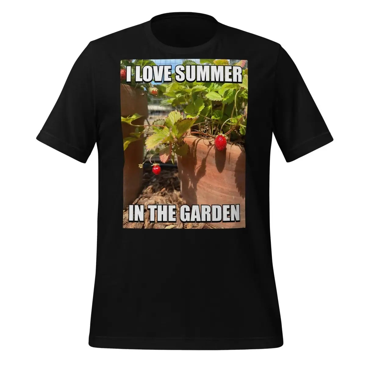 I Love Summer in the Garden @sama Meme T-Shirt (unisex) - Black / M