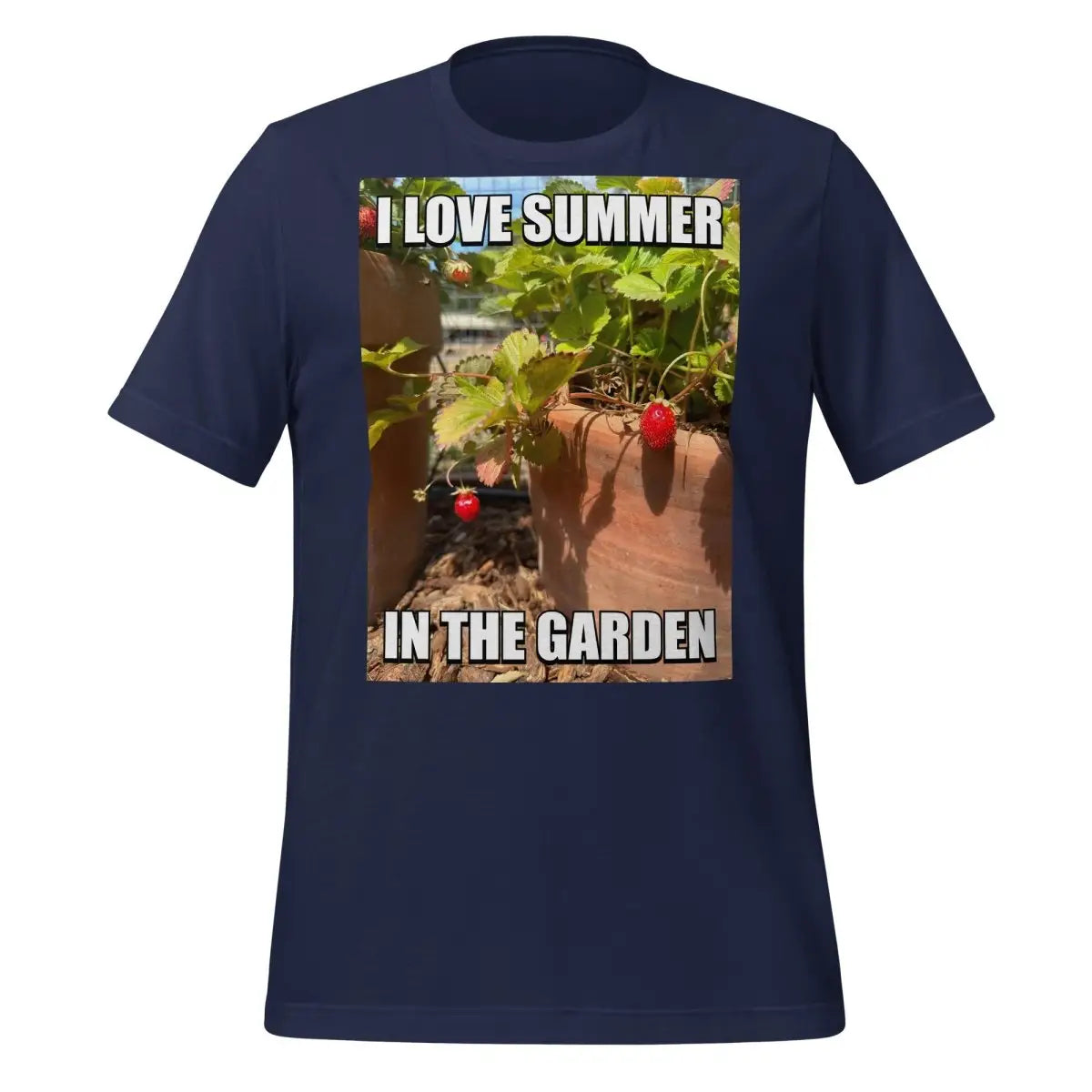 I Love Summer in the Garden @sama Meme T-Shirt (unisex) - Navy / M