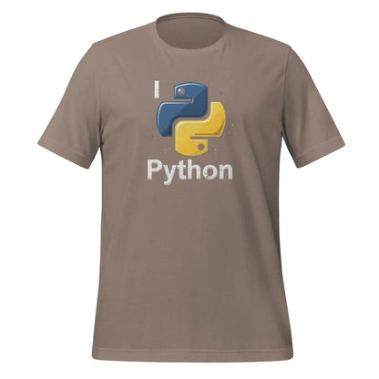 I Python T-Shirt (unisex) - Pebble / M