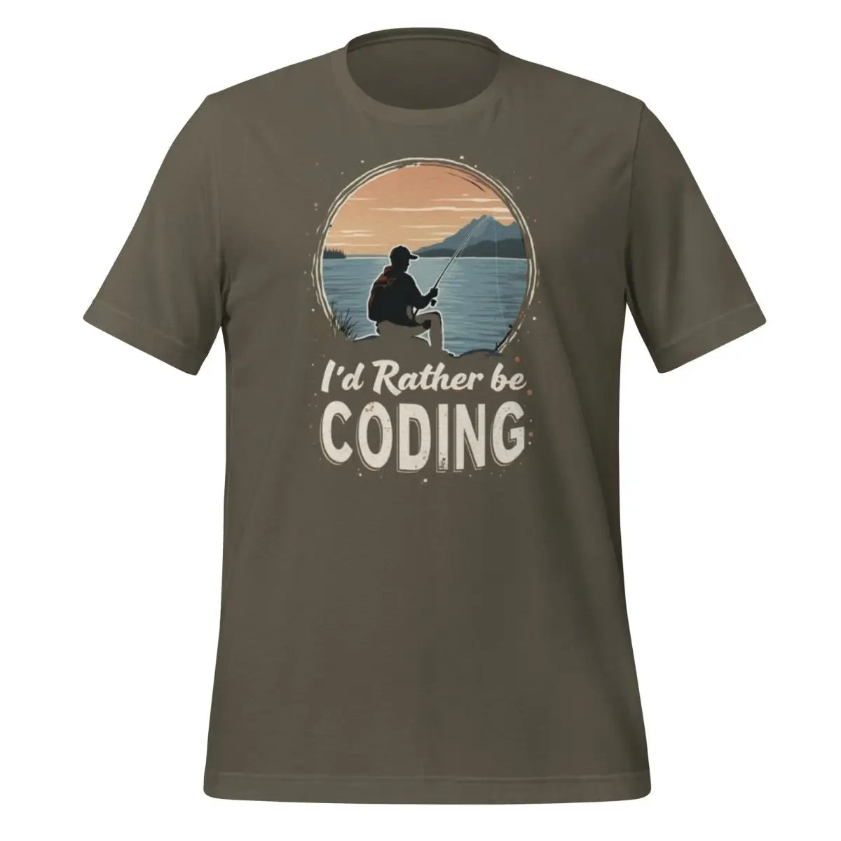 I’d Rather Be Coding T-Shirt 2 (unisex) - Army / M