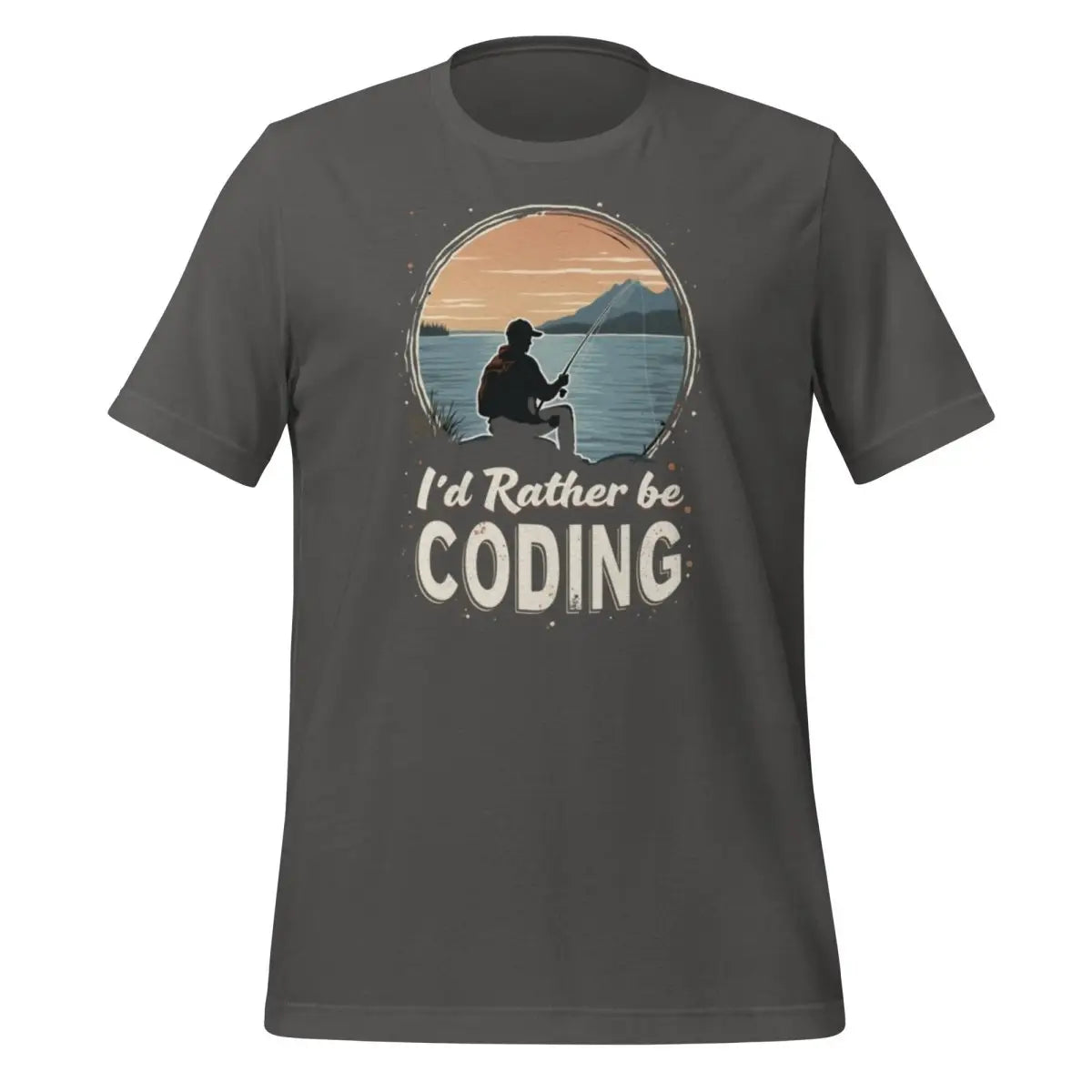 I’d Rather Be Coding T-Shirt 2 (unisex) - Asphalt / M