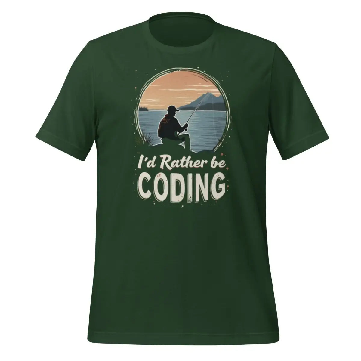 I’d Rather Be Coding T-Shirt 2 (unisex) - Forest / M