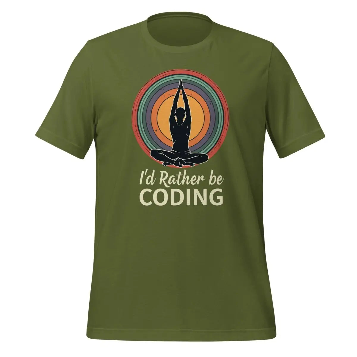 I’d Rather Be Coding T-Shirt 3 (unisex) - Olive / M