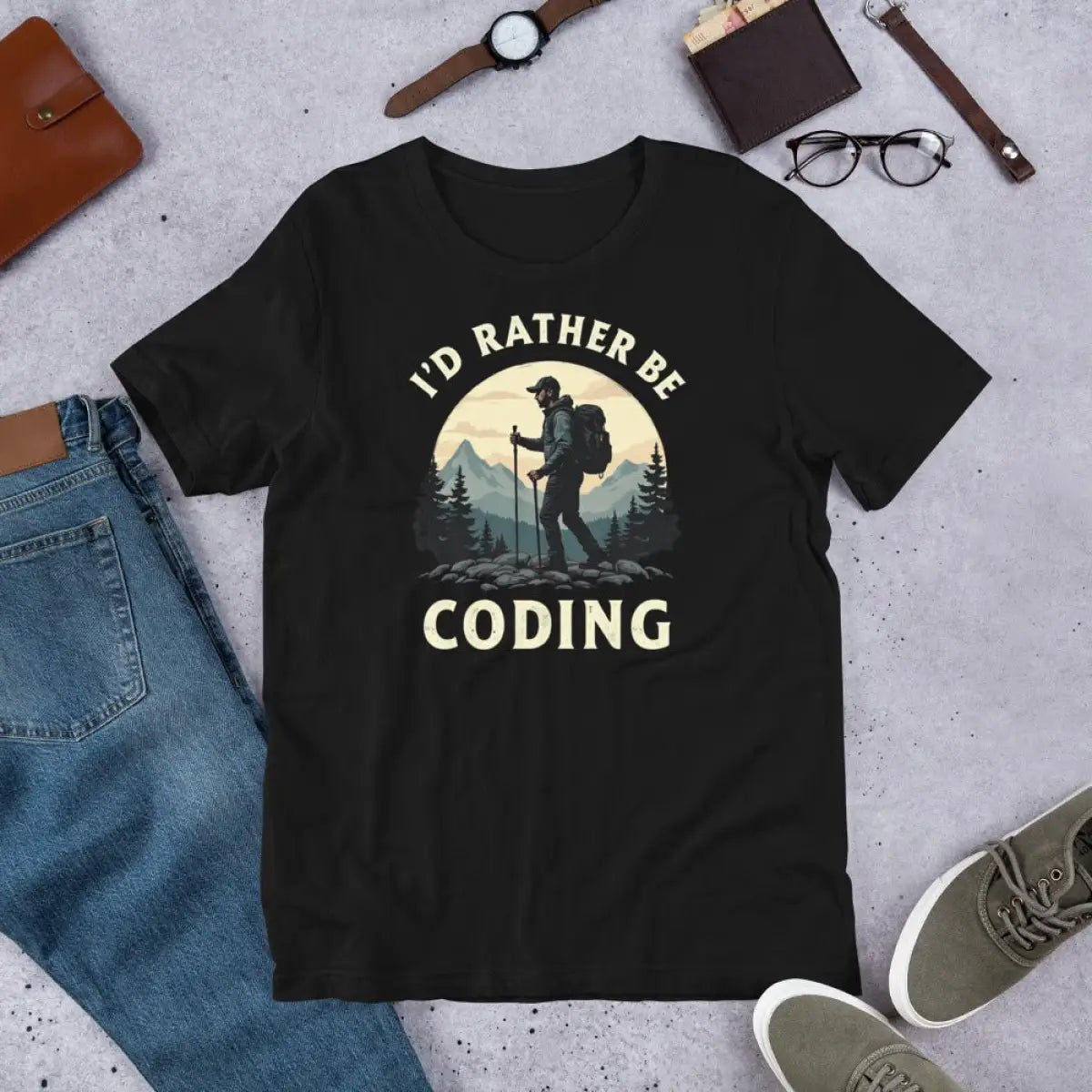 I’d Rather Be Coding T-Shirt (unisex)