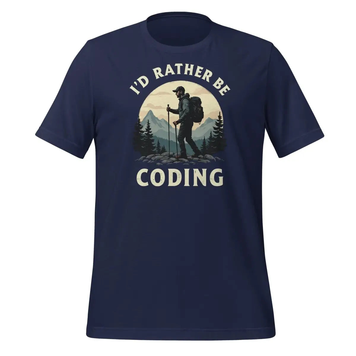 I’d Rather Be Coding T-Shirt (unisex) - Navy / M