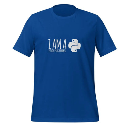 I’m a Python programmer. T-Shirt (unisex) - True Royal / M