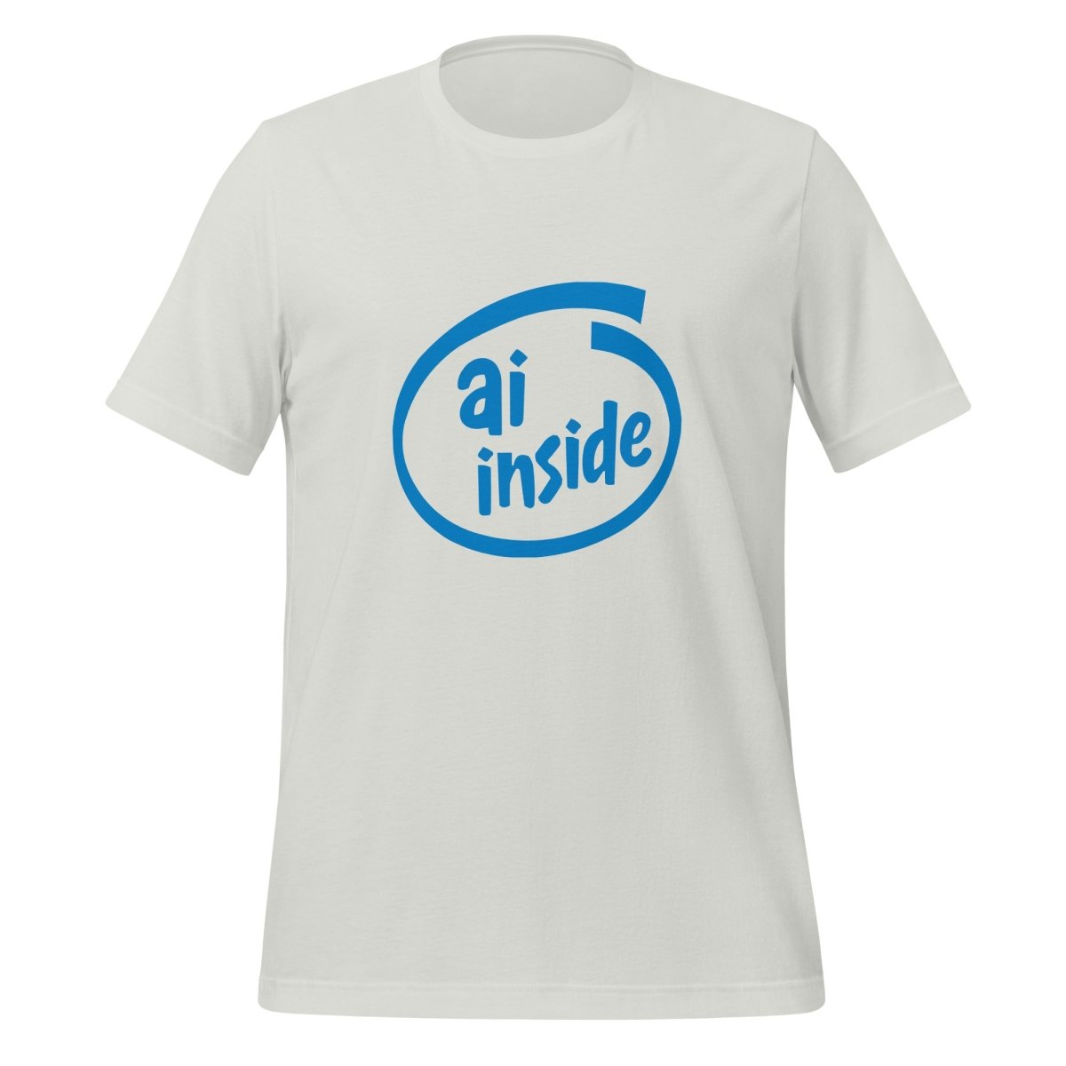 AI Inside T - Shirt (unisex) - Silver - AI Store