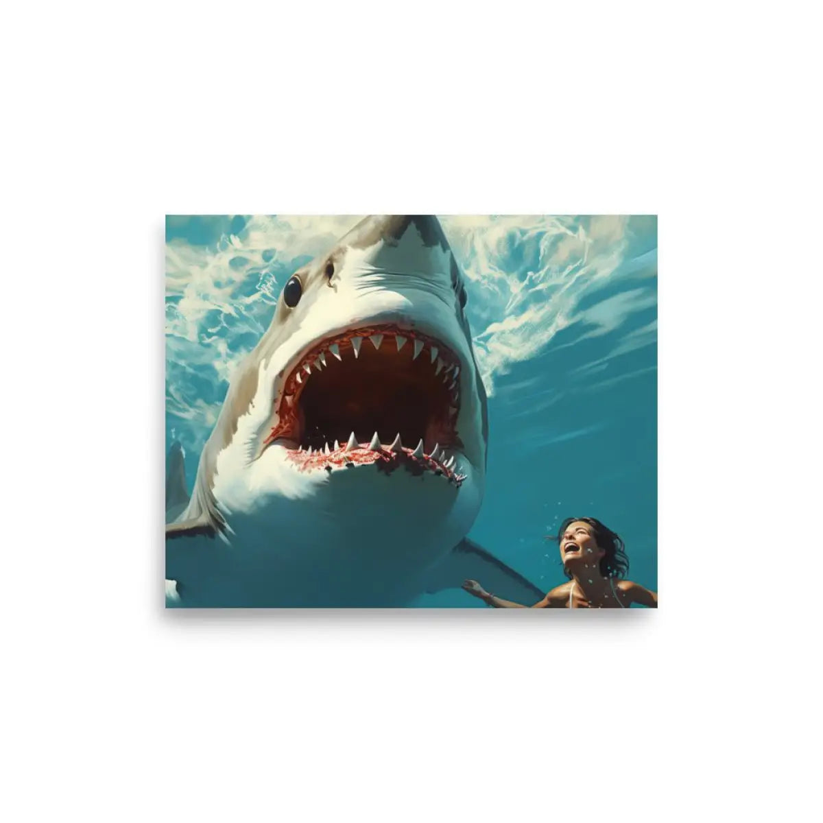 Inspired by the Jaws Movie Poster 2 - 8″×10″