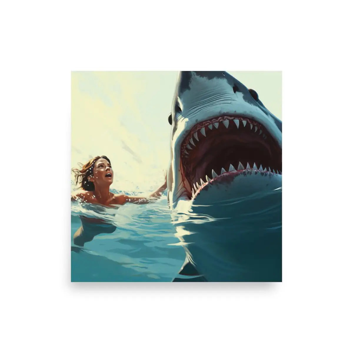 Inspired by the Jaws Movie Poster 3 - 10″×10″