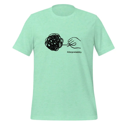 Interpretability T-Shirt (unisex) - Heather Mint / M