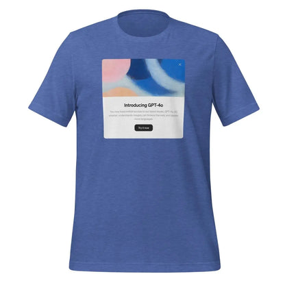 Introducing GPT-4o in Light Mode T-Shirt (unisex) - Heather True Royal / M