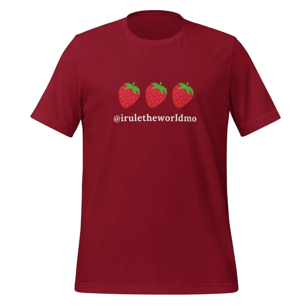 @iruletheworldmo Strawberry T-Shirt (unisex) - Cardinal / M