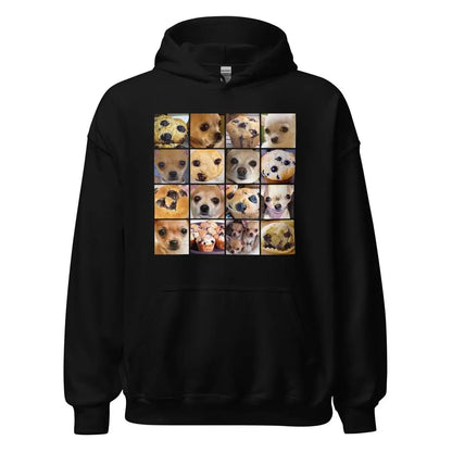 Is it a Blueberry Muffin or is it a Chihuahua? Hoodie (unisex) - Black / M